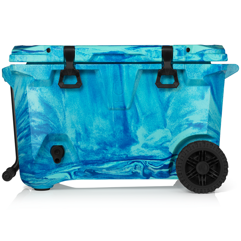 BrüTank 55-Quart Rolling Cooler | Ocean Swirl Q7
