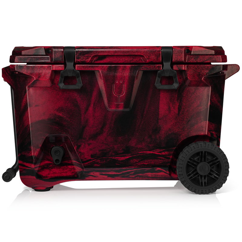 BrüTank 55-Quart Rolling Cooler | Red & Black Swirl W6