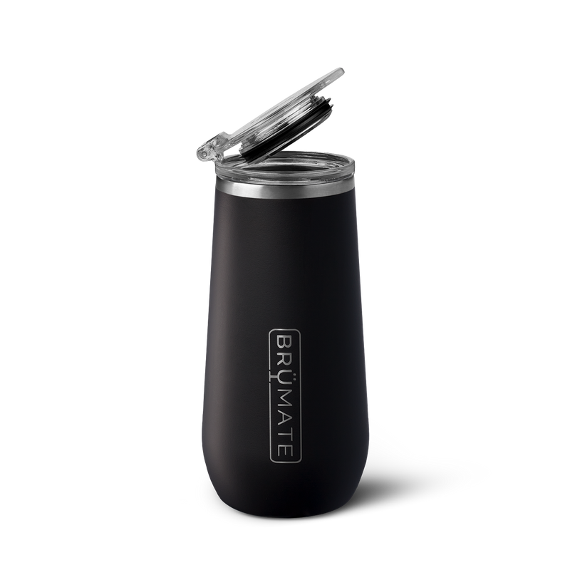 Champagne Flute | Matte Black | 12oz D6